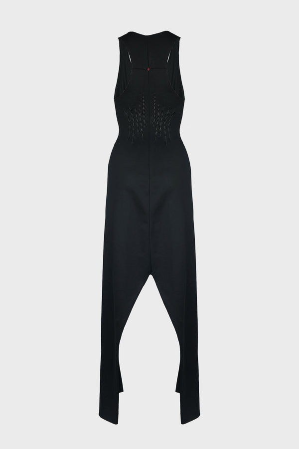 SCAR PLEATS LONG DRESS