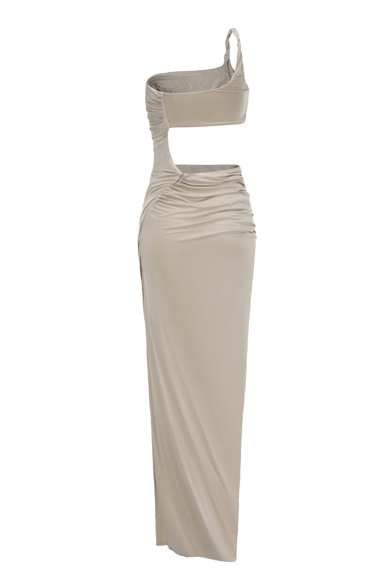 CINCHED ASYMMETRIC DRESS GRIEGE