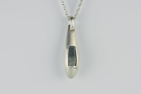 Chrysalis Necklace (Cremaster Emergence, Sapphire, MA+SAP)