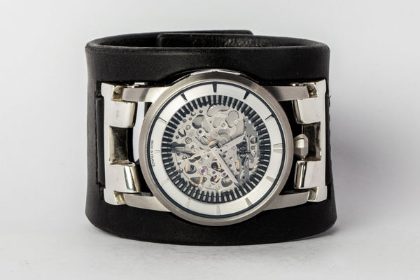 Restraint Silver Skeleton Watch