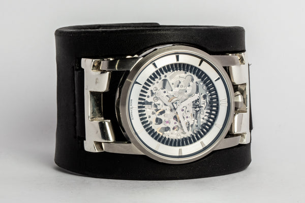 Restraint Silver Skeleton Watch