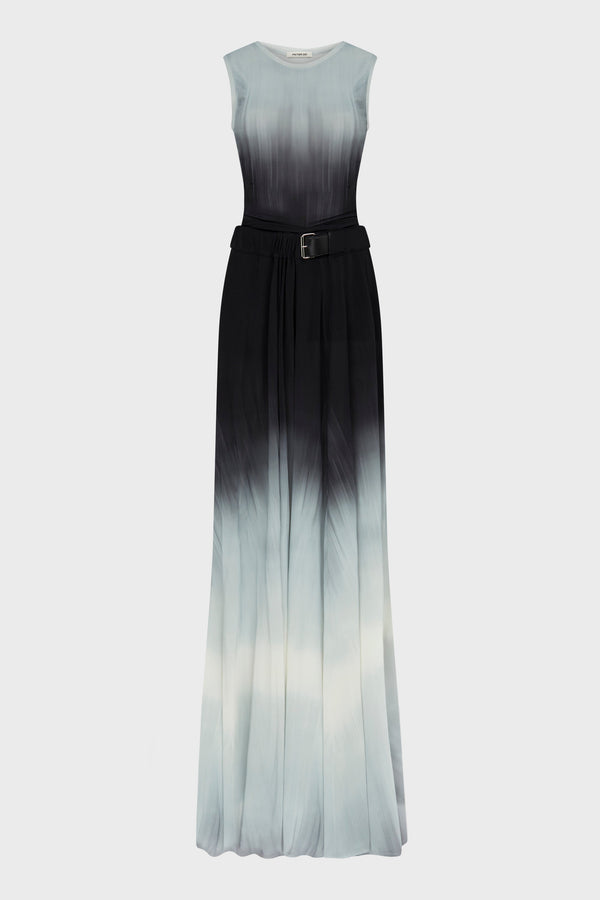 SLEEVELESS BELTED DRESS