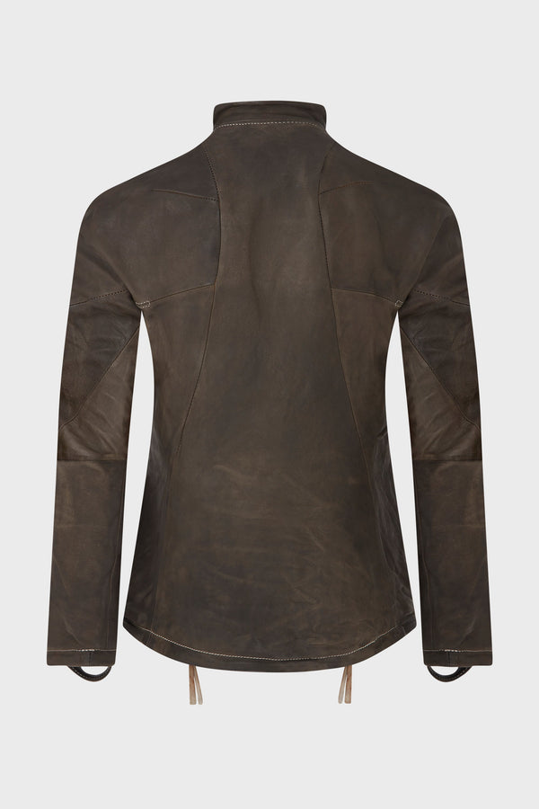 J4 HORSE LEATHER JACKET DARK OAK