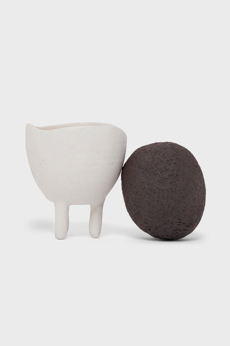 White Obzee 1 Single Ceramic Rock Diffuser
