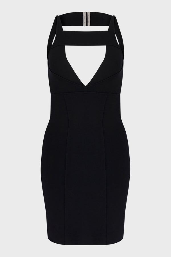 BLACK SLING MINI DRESS
