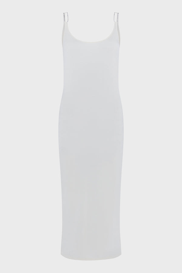 DOUBLE WIRE SLIP DRESS IVORY