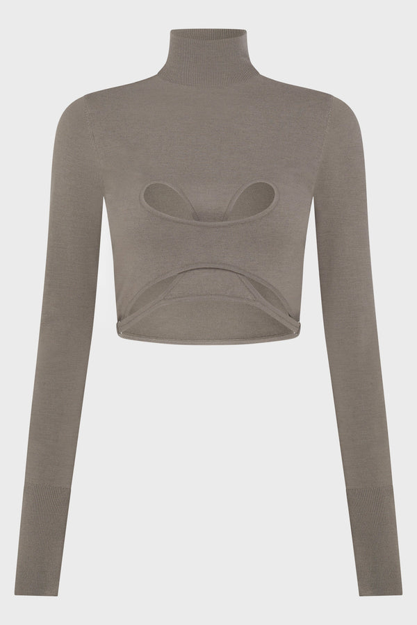 MOBIUS LOOP LS TOP DARK CEMENT