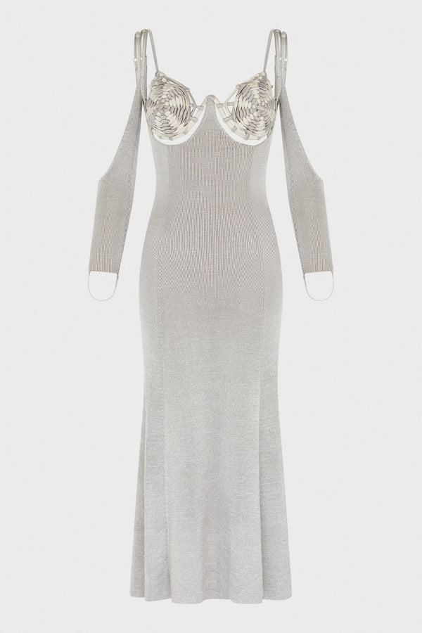 SPIRALWEAVE DRESS SLATE SILVER