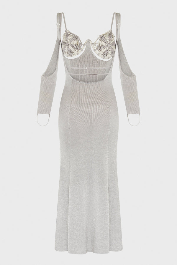 SPIRALWEAVE DRESS SLATE SILVER
