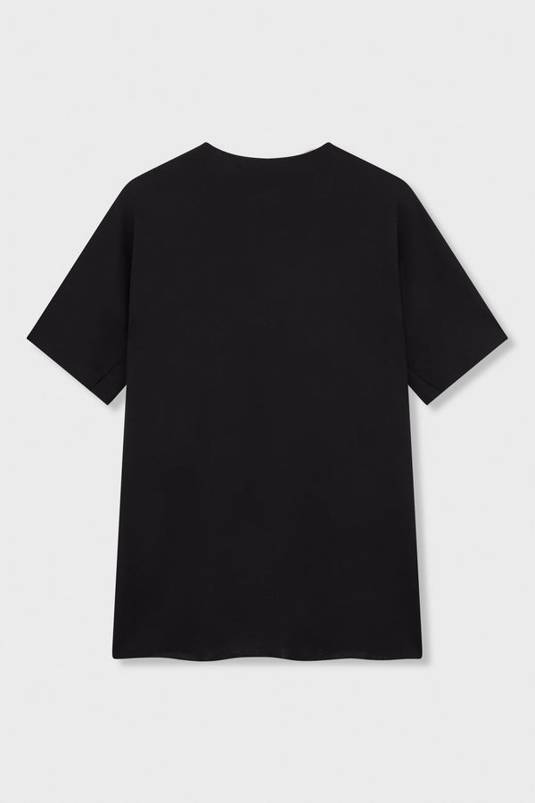 ONE PIECE SHORT SLEEVE T-SHIRT BLACK