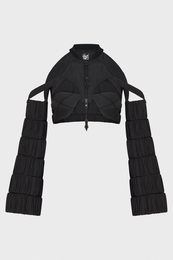 CROPPED CUT-OUT JACKET