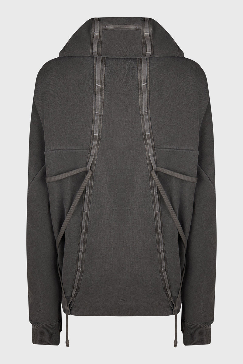 HOODY4 FPF00006 DARK GREY TAINTED DYE