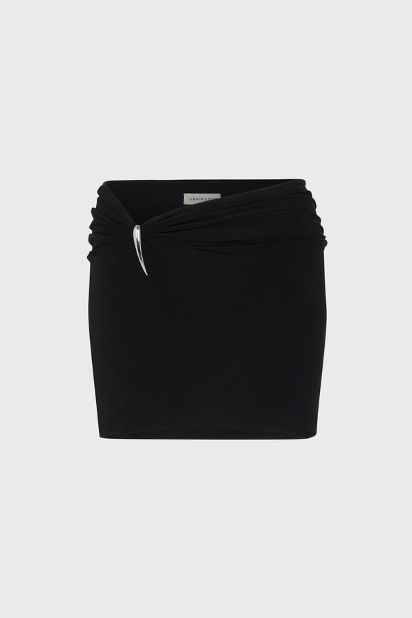 CLAW MINI SKIRT BLACK