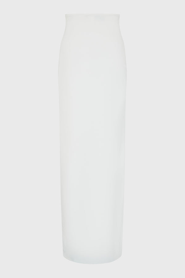 CLAW MINI-MAXI DRAPED SKIRT IVORY